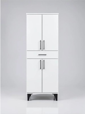 Cozibo Berlin 4 Kapaklı 1 Çekmeceli Çok Amaçlı Dolap