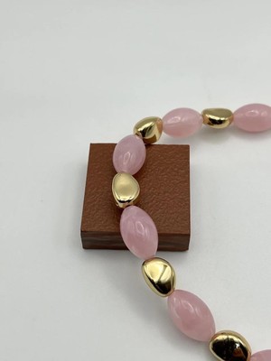 Badiva.co Özel Seri Taşlı, Boncuklu Kolye 44+7cm