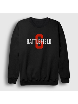 Presmono Unisex Siyah Logo Battlefield 6 Sweatshirt