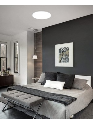 Allians Modern LED Avize, 6500K Beyaz Işık, Tavana Sıfır, Çocuk ve Yatak Odası Işığı