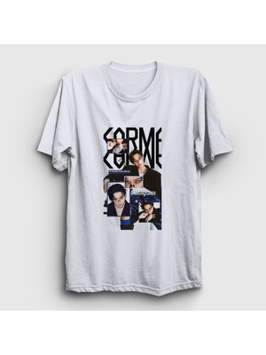 Presmono Unisex Beyaz Karma Bang Chan Bangchan Stray Kids T-Shirt