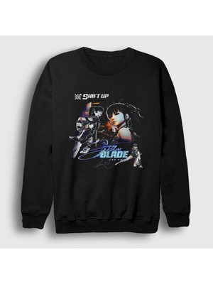 Presmono Unisex Siyah Eve Poster Stellar Blade Sweatshirt