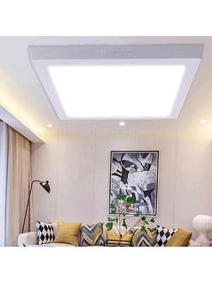 Allians 24W Kare LED Avize, Beyaz Işık, Tavan Vazosu, Full Led, Kendinden Trafolu