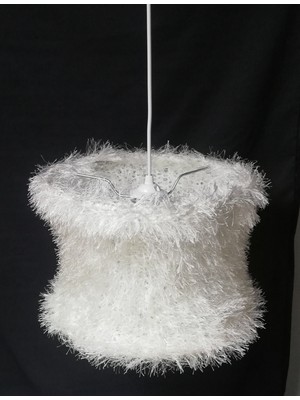 Allians Krem Renkli Yatak Odası Avizesi, 30 cm Çap, Şık ve Modern Tasarım