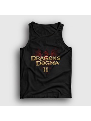 Presmono Unisex Siyah Logo Dragon's Dogma 2 Atlet