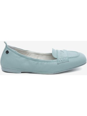 Greyder Kadın Su Yeşili Hakiki Deri Babet 5Y2CA34361