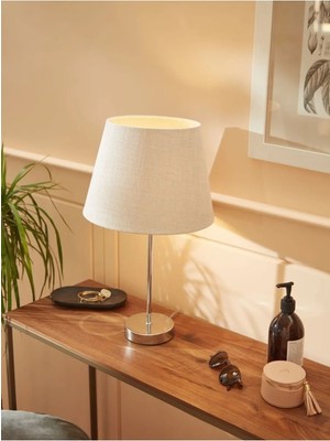 Allians Modern Beyaz Ayak Şapkasıyla Şık ve Şık Gece Lambası, Sıcak Atmosfer