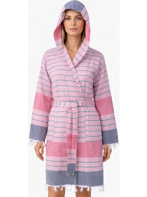 Emillie Hanzade Peştemal Unisex Bornoz %100 Pamuk