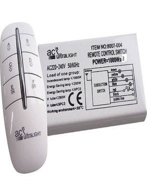 Allians Üçlü Avize Kumandası, 220V, AY30-00120, Pratik Kontrol Aleti