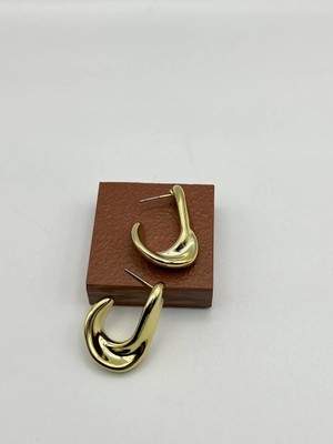 Badiva.co Özel Seri Asimetrik 14K Gold Küpe 3cm