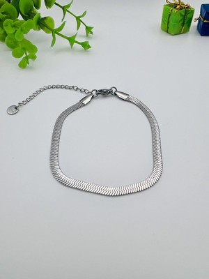 Badiva.co Italyan Zinciri Çelik Bileklik