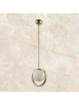 Allians Modern Beyaz Cam Halka Tekli, Şık ve Zarif Tasarım