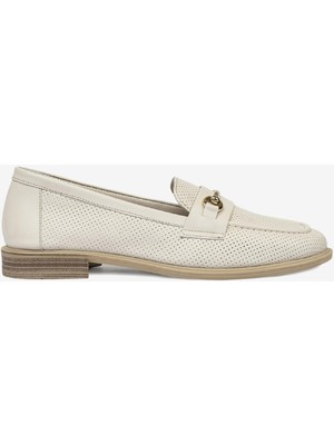 Greyder Kadın Kirli Beyaz Hakiki Deri Casual Ayakkabı 4Y2CA59017