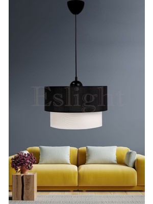 Allians Şık Siyah Sarkıt Avize, Modern ve Zarif Aydınlatma Seçeneği