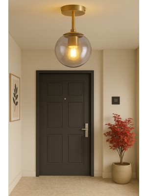 Allians Modern Camlı Tekli Avize, Salon, Mutfak ve Yatak Odası Için Şık Tasarım