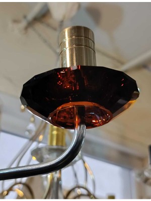 Allians Şeffaf Kristal Avize Taşı, Kontes Modeli Için Parlak ve Şık Tasarım