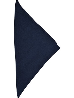 Bandana Düz Lacivert Çok Amaçlı Saç Bandı Fular