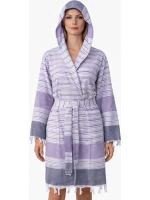 Emillie Hanzade Peştemal Unisex Bornoz %100 Pamuk