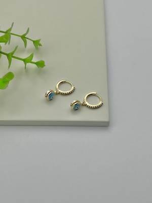 Badiva.co Mineli Nazar Göz Küpe