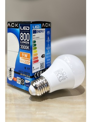 Allians 9W Sarı LED Ampul, Enerji Tasarruflu ve Uzun Ömürlü Işık Kaynağı