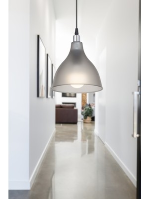 Allians Şeffaf Füme Renkli Tekli Tavan Sarkıt Avize, Modern Mutfak ve Kafe Dekoru