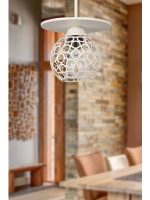 Allians Şık Beyaz Tekli Avize ile Modern ve Ferah Bir Atmosfer Yaratın