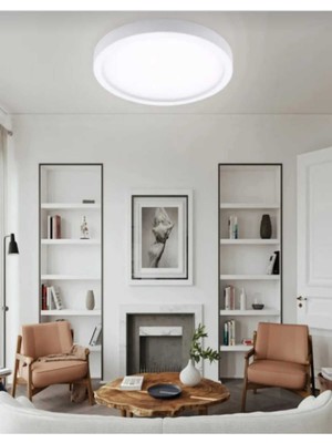 Allians Modern Tavan Sıfır LED Aplik 24W Yuvarlak Beyaz Işık Aydınlatma