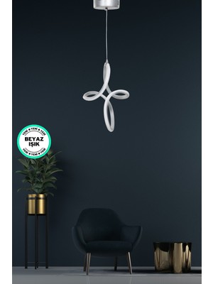 Allians Beyaz Işık Hol ve Oturma Odası Modern LED Avize