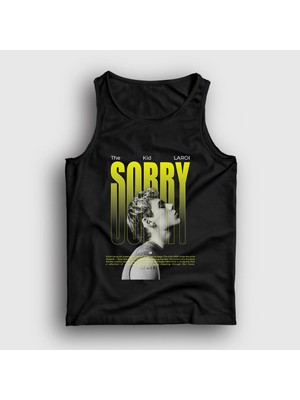 Presmono Unisex Siyah Sorry The Kid Laroı Atlet