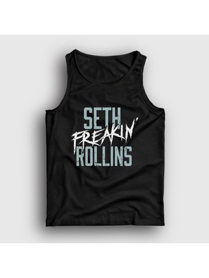 Presmono Unisex Siyah Seth Freakin Rollins Güreş Wwe Atlet