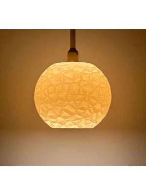 Allians Şık Dekoratif Sarkıt Avize ve Abajür Tavan Lambası Seti