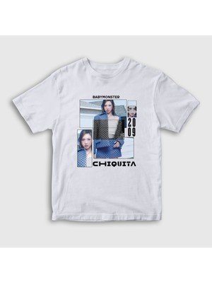 Presmono Unisex Çocuk Beyaz Poster Chiquita Babymonster Baby Monster T-Shirt