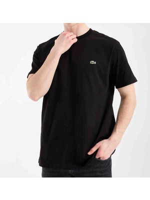 Lacoste Bisiklet Yaka Regular Fit Siyah