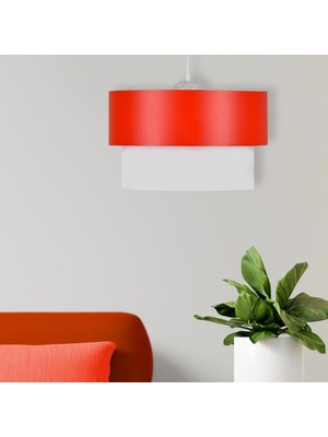 Allians Kırmızı ve Beyaz Avize, Şık ve Modern Aydınlatma Seçeneği