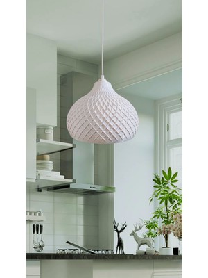 Allians Şık Beyaz Sarkıt Avize, Oturma, Yatak Odası ve Mutfak Tasarımı