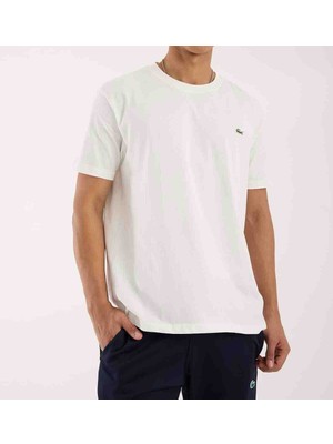 Lacoste Bisiklet Yaka Regular Fit Ekru