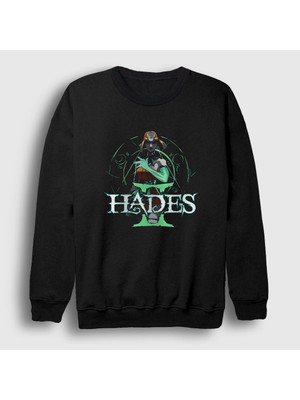 Presmono Unisex Siyah Logo Hades Iı Hades 2 Sweatshirt