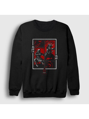 Presmono Unisex Siyah Poster Assassin's Creed Shadows 2 Sweatshirt