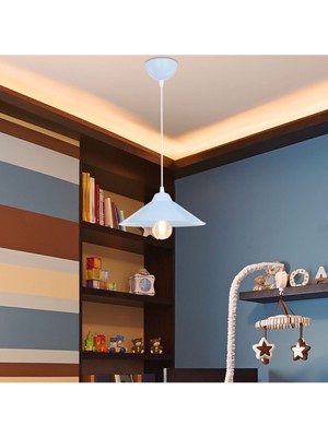 Allians Mavi 25'lik Sarkıt Dekoratif Avize, Şık ve Modern Aydınlatma Parçası