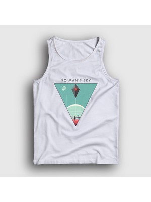 Presmono Unisex Beyaz Triangle No Man's Sky Atlet