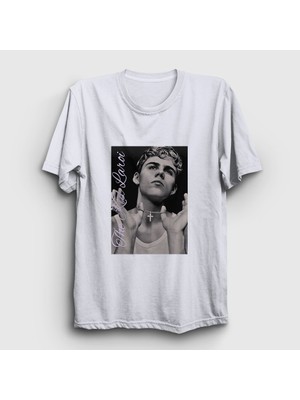 Presmono Unisex Beyaz Necklace The Kid Laroı T-Shirt