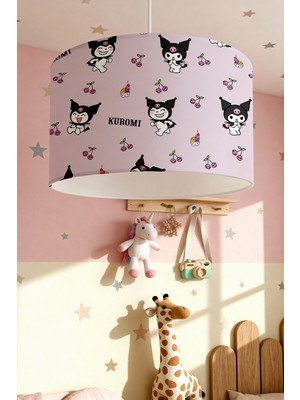 Allians Sevimli Kuromi Desenli Çocuk Odası Avizesi, Renkli ve Şirin Tasarım