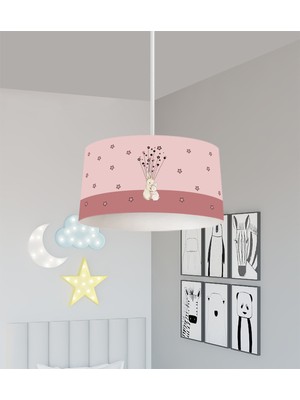 Allians Sevimli Tavşan Desenli Bebek ve Çocuk Odası Avizesi