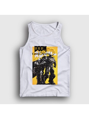 Presmono Unisex Beyaz Poster Doom The Dark Ages Atlet