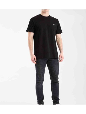 Lacoste Bisiklet Yaka Regular Fit Siyah