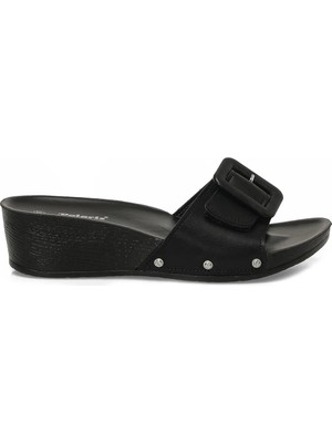 Polaris 405064.Z6FX Siyah Kadın Ev Terliği