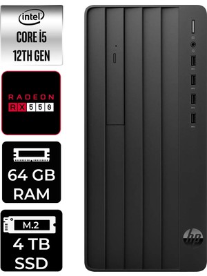 HP Pro Tower 290 G9 i5 12500 64GB RAM 4TB SSD Win11 Pro B70VDATPN396 Masaüstü Bilgisayar + Per4 USB