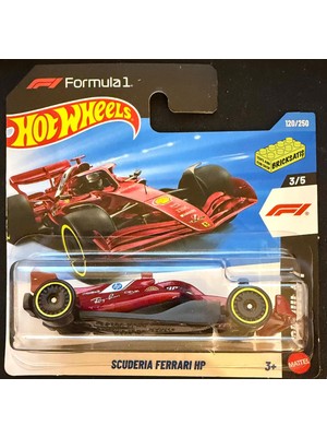 Hot Wheels Tekli Arabalar Scuderia Ferrari HP JJJ78 Formula 1 Metal Gövde ile Gerçekçi Detaylar