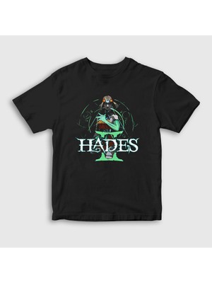 Presmono Unisex Çocuk Siyah Logo Hades Iı Hades 2 T-Shirt