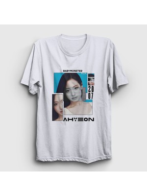 Presmono Unisex Beyaz Poster Ahyeon Babymonster Baby Monster T-Shirt